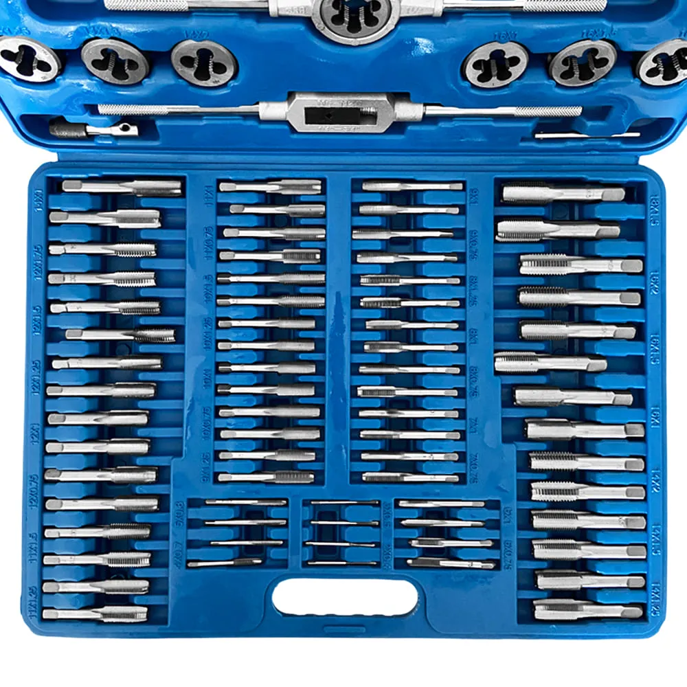 Набор приспособлений для восстановления наружных и внутренних резьб 110 предметов (метрические) Хорекс Авто HZ 31.1.006Y