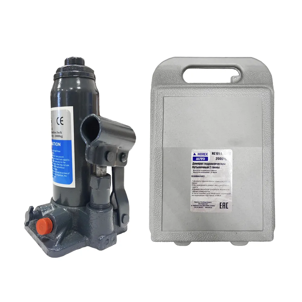 Домкрат бутылочный 2 т (в кейсе) Хорекс Авто HZ 01.4.004K