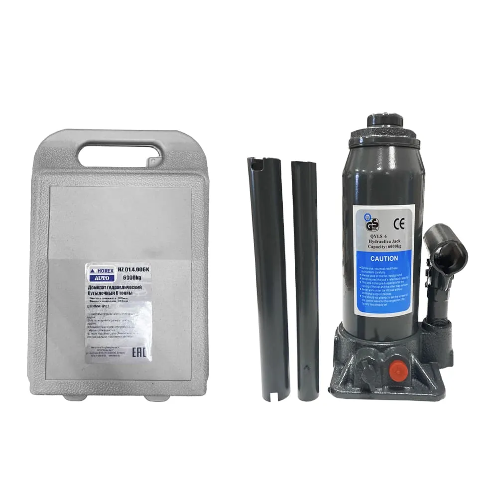 Домкрат бутылочный 6 т (в кейсе) Хорекс Авто HZ 01.4.006K