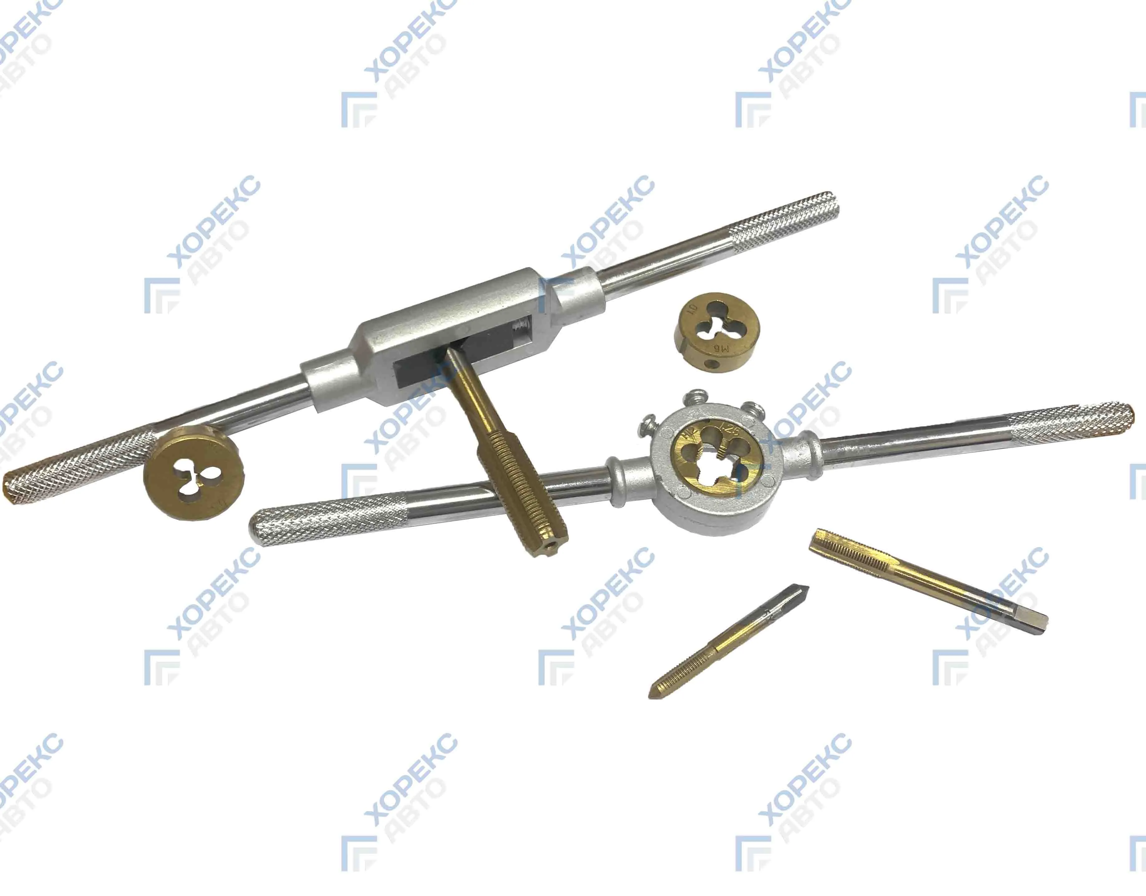 Набор приспособлений для восстановления наружных и внутренних резьб (54 предмета) Хорекс Авто HZ 31.1.004S