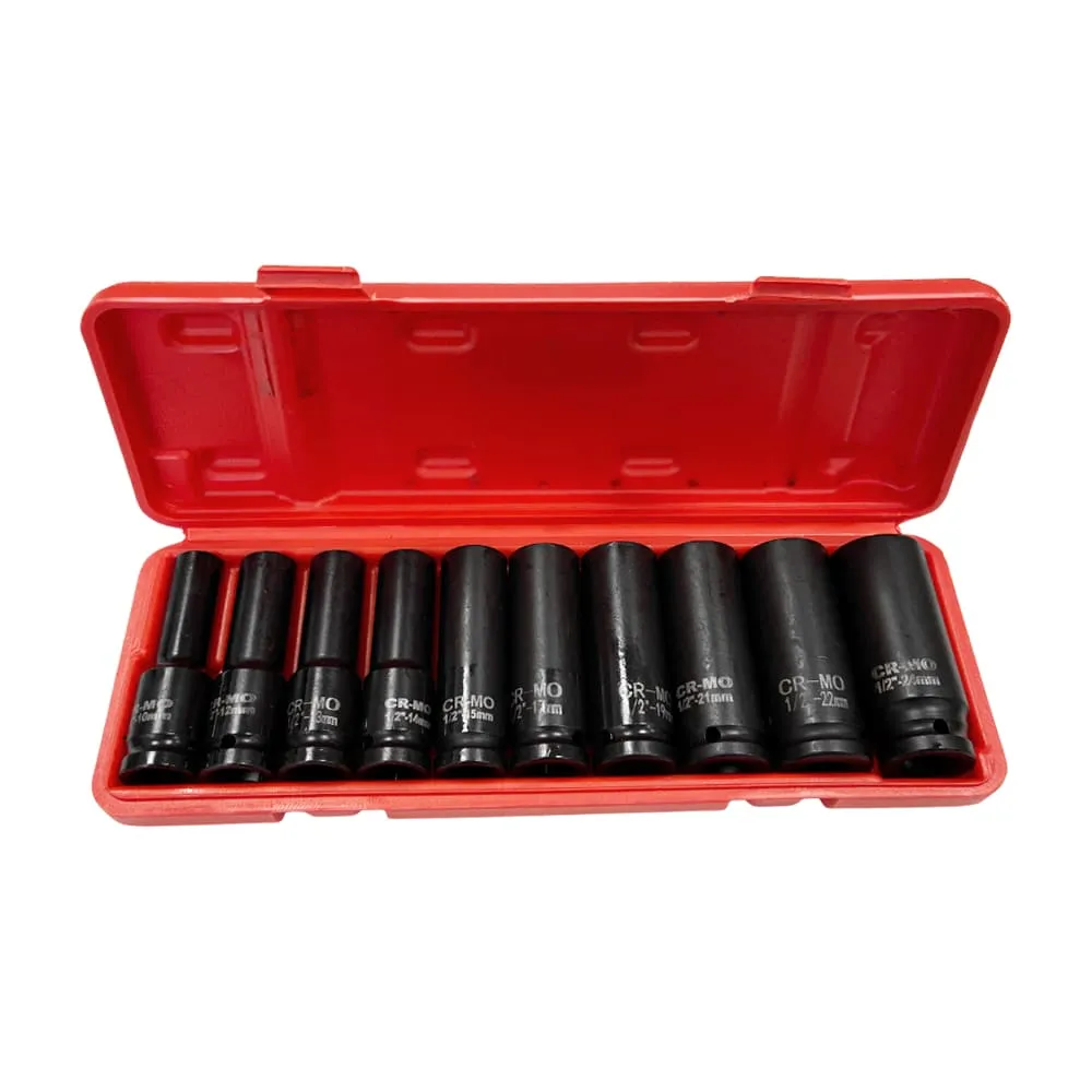 Набор глубоких торцевых насадок 1/2" (10 предметов) Хорекс Авто HZ 24.1.071Y