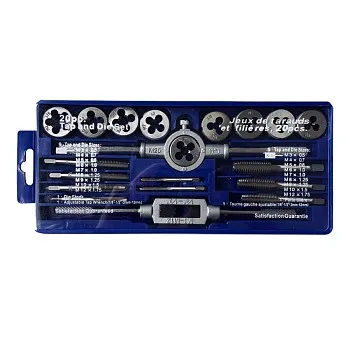 Набор метчиков и плашек 20 предметов (метрические) Хорекс Авто HZ 31.1.021S