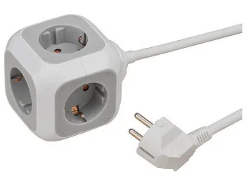 Удлинитель-куб 1.4м (4 роз., 3,3кВт, с/з, ПВС) Brennenstuhl ALEA-Power