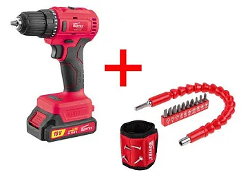 Аккум. дрель-шуруповерт WORTEX BD 1815-1 DLi в кор. ALL1 + АКЦИЯ!