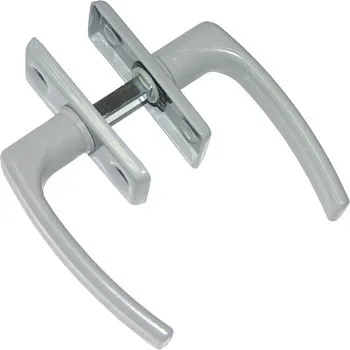 Ручка для теплиц 2-сторон. пласт/серый цинк STARFIX