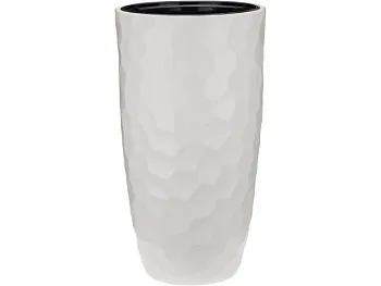 Кашпо МОЗАИКА D340мм H630мм со вставкой (кремовый) IDEA