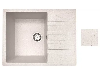 Мойка кухонная из искусственного камня BEST песочный 640х500 мм, AV Engineering