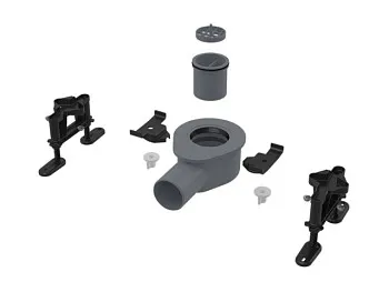 Низкий сифон DN 50 и комплект регулируемых ног, Alcaplast
