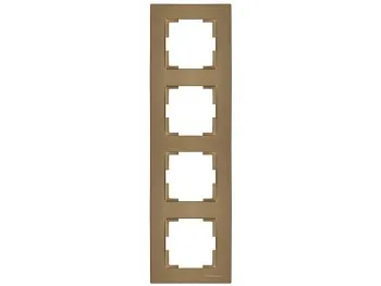 Рамка 4-ая вертикальная золотая, RITA, MUTLUSAN