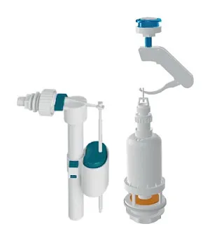 Арматура для смывного бачка с клапаном боковой подачи, AV Engineering