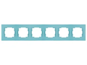 Рамка 6-ая горизонтальная синяя, RITA, MUTLUSAN