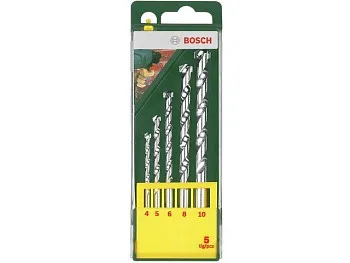 Набор сверл по бет. 5шт 4-10мм