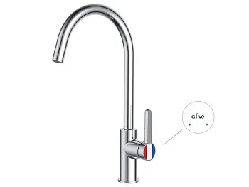 Смеситель для кухни (Lt) D35, серия Lotus хром, a-five