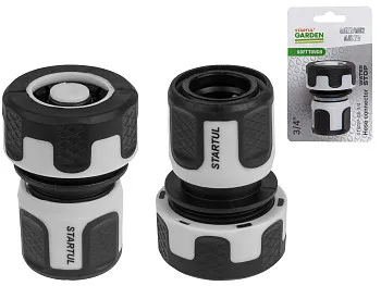 Муфта быстросъемная 3/4" с автостоп. STARTUL GARDEN (ST6017-08-3/4)