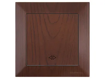 Выключатель промежуточный многопозиционный (скрытый, пруж. зажим) орех, DARIA, MUTLUSAN