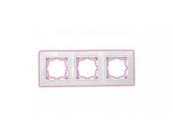 Рамка 3-местная белая, Уют, Bylectrica