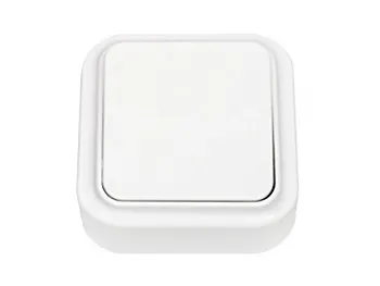 Выключатель 1 клав. (открытый, 6А) белый, Пралеска, Bylectrica