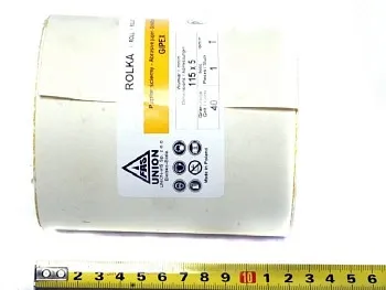 Шлифшкурка  на бум.осн. Р 40 (рулон 115мм х 5м) (Р)