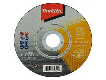 Круг отрезной 125х1.0х22,23 мм  для стали/нержавеющей стали плоский WA46R MAKITA