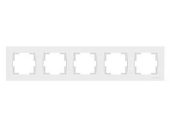 Рамка 5-ая горизонтальная белая, RITA, MUTLUSAN