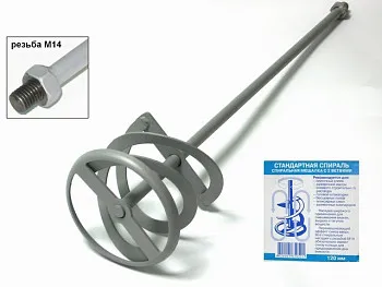 Миксер д/клеев 120х600мм М14 ФИОЛЕНТ