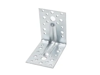 Уголок крепежный усиленный 65х90х90 мм  1.8 мм белый цинк STARFIX