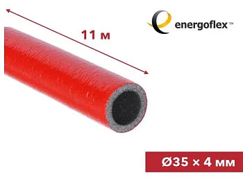 Теплоизоляция для труб ENERGOFLEX SUPER PROTECT красная 35/4-11м