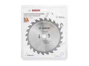 Диск пильный 190х20 мм 24 зуб. по дереву ECO WOOD BOSCH