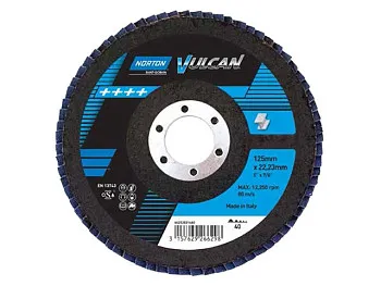 Круг лепестковый 125х22мм P80 Vulcan NORTON