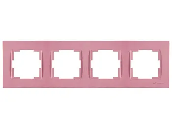 Рамка 4-ая горизонтальная розовая, RITA, MUTLUSAN