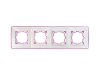 Рамка 4-местная белая, Уют, BYLECTRICA