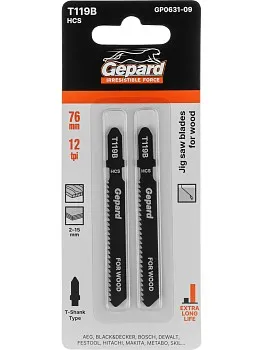 Пилка лобз. по дереву T119B (2 шт.) GEPARD