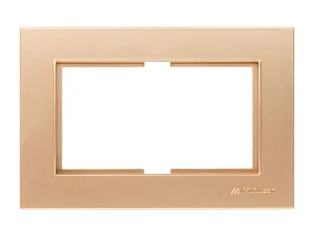 Рамка для 2-ой розетки золото, RITA, MUTLUSAN