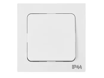 Выключатель 1 клав. (cкрытый, 10А) белый, Astrum, BYLECTRICA