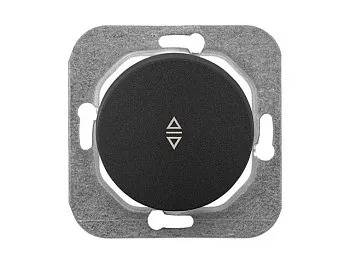 Выключатель 1 клав. проходной (cкрытый, 10А) графит, Прованс, Bylectrica