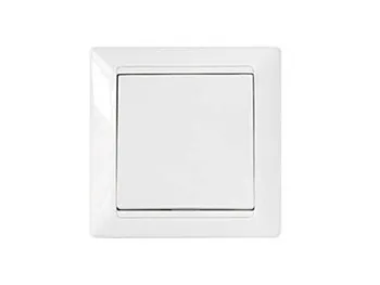 Выключатель 1 клав. с самовозвратом (скрытый, 10А) белый, Стиль, Byletrica