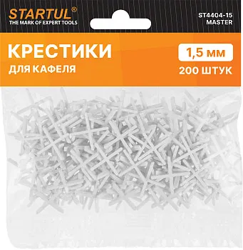 Крестики д/кафеля 1,5мм 200шт STARTUL MASTER (ST4404-15)