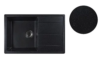 Мойка кухонная из искусственного камня BENEFIT оникс 730х470 мм, AV Engineering