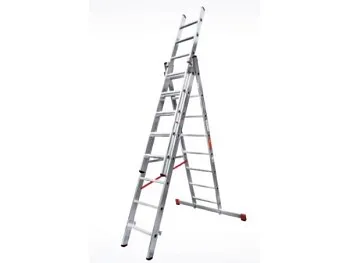 Лестница алюм. 3-х секц. 211/484/224 см 3х8 ступ. 14,3кг  NV3230 Новая Высота