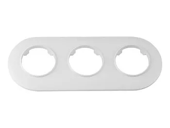 Рамка 3-местная белая, Прованс, Bylectrica