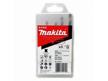 Набор сверл по металлу HSS-TiN, 5 шт. MAKITA