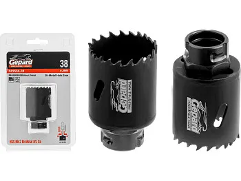 Коронка биметаллическая  d38 мм PROGRESSOR GEPARD