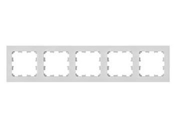 Рамка 5-местная белая, Astrum, BYLECTRICA
