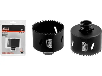 Коронка биметаллическая  d64 мм PROGRESSOR GEPARD