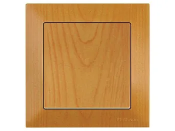 Выключатель 1-клав. двухполюсный (скрытый, винт. зажим) дуб, DARIA, MUTLUSAN