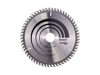 Диск пильный 190х30 мм 60 зуб. по дереву OPTILINE BOSCH