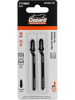 Пилка лобз. по дереву T119BO (2 шт.) GEPARD