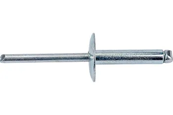 Заклепка вытяжная с увеличенным полем 4.8х21х16 мм сталь/сталь, цинк (10 шт в зип-локе) STARFIX