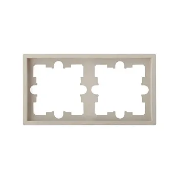 Рамка 2-местная песочная, Carre, BYLECTRICA