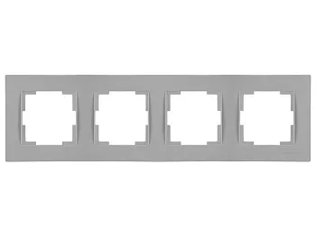 Рамка 4-ая горизонтальная серая, RITA, MUTLUSAN